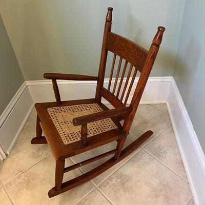 Child’s Rocking Chair with Cane Seat (PC-BC)
