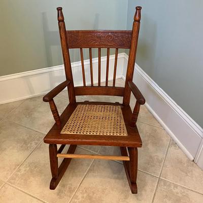 Child’s Rocking Chair with Cane Seat (PC-BC)
