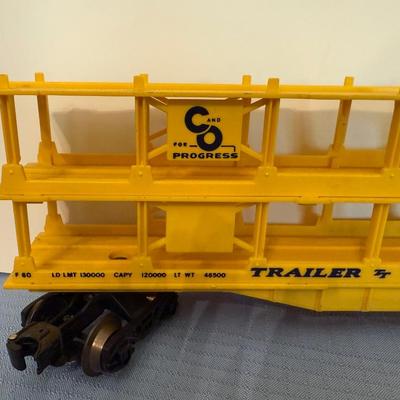 Vintage train set, mix of metal and plastic cars