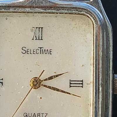 Vintage Native American Turquoise watch SelecTime Quartz marked 12KT G.F. 12 KT Gold filled