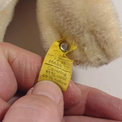 Sale Photo Thumbnail #910: Vintage Steiff Baby Seal Doll- Approx 7 1/2" Tall