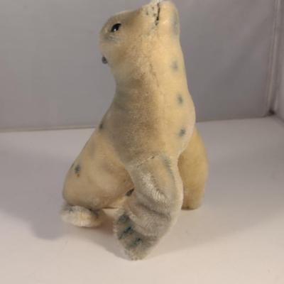 Sale Photo Thumbnail #907: Vintage Steiff Baby Seal Doll- Approx 7 1/2" Tall