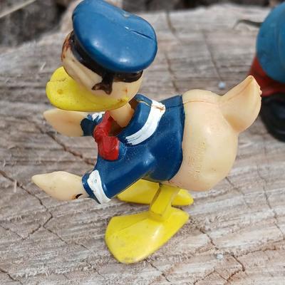 Vintage 1960's Mickey Mouse & Donald Duck Bobble head figures - Nodders Great condition!
