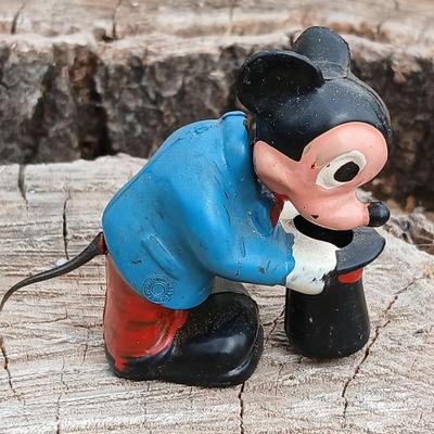 Vintage 1960's Mickey Mouse & Donald Duck Bobble head figures - Nodders Great condition!