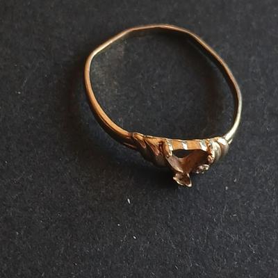 Three bands - with missing stones 14k WIC 6 - 14k - CI 10k marked - 14 k - 10 k Gold bands