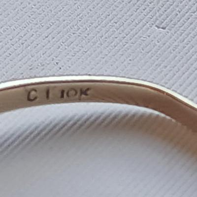 Three bands - with missing stones 14k WIC 6 - 14k - CI 10k marked - 14 k - 10 k Gold bands
