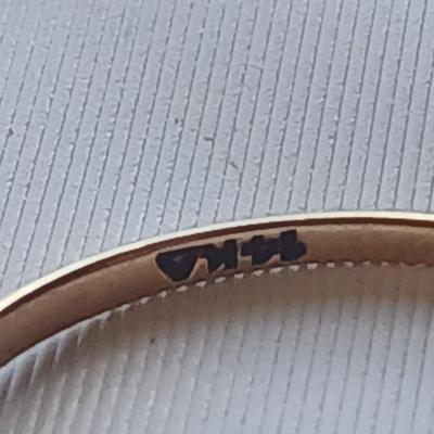 Three bands - with missing stones 14k WIC 6 - 14k - CI 10k marked - 14 k - 10 k Gold bands