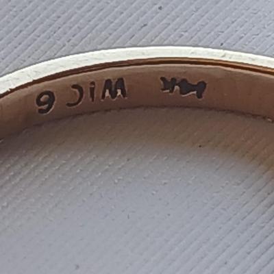 Three bands - with missing stones 14k WIC 6 - 14k - CI 10k marked - 14 k - 10 k Gold bands