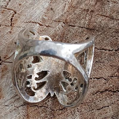 Filigree Butterfly ring size 6 with MIZOAH butterfly Lapel pin