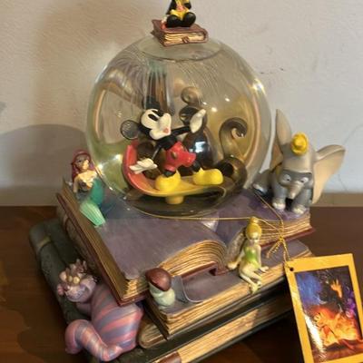 Walt Disney 75th Anniversary Musical Snow Globe With Original Tag