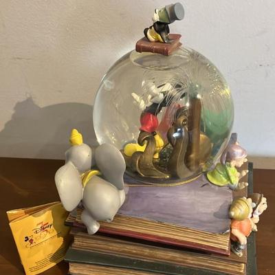 Walt Disney 75th Anniversary Musical Snow Globe With Original Tag