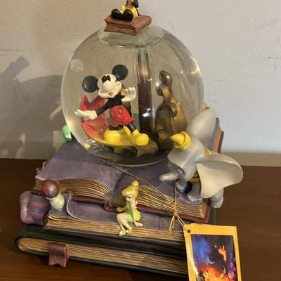 Walt Disney 75th Anniversary Musical Snow Globe With Original Tag