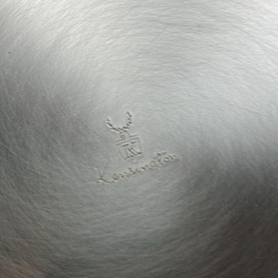Deco 1936 Kensington Aluminum & Brass Zodiac Platter Plate Tray (18")