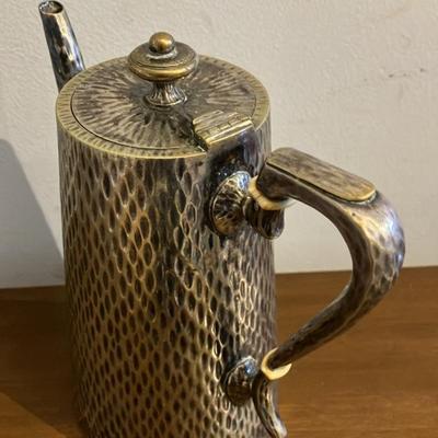 Antique Nickel Silver Coffee Pot Germany WMF