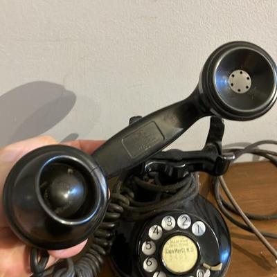 Vintage Western Electric Model 202 Rotary Dial Desk Telephone - Rewired for Modern Use