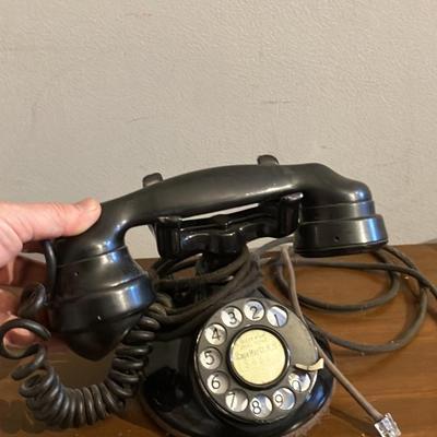 Vintage Western Electric Model 202 Rotary Dial Desk Telephone - Rewired for Modern Use