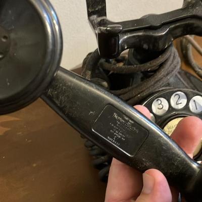 Vintage Western Electric Model 202 Rotary Dial Desk Telephone - Rewired for Modern Use