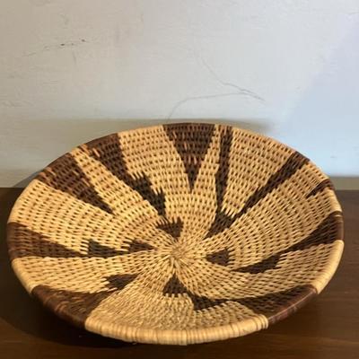 Collection of 7 handwoven Botswana baskets.