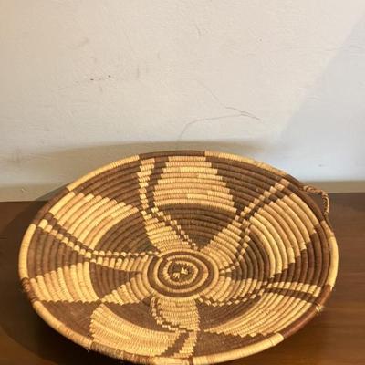 Collection of 7 handwoven Botswana baskets.