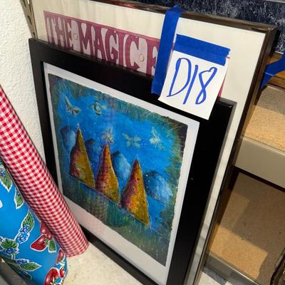 Sale Photo Thumbnail #166: D18-Art
“The Magic…” piece is very rippled under the glass.