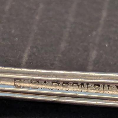 Sale Photo Thumbnail #3302: The knife has a Sterling handle.  I did not weight the knife