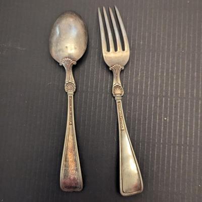 Sale Photo Thumbnail #3307: Antique Patent 1905 Gorham Fork & Spoon 60g
