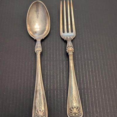 Sale Photo Thumbnail #3304: Antique Patent 1905 Gorham Fork & Spoon 60g