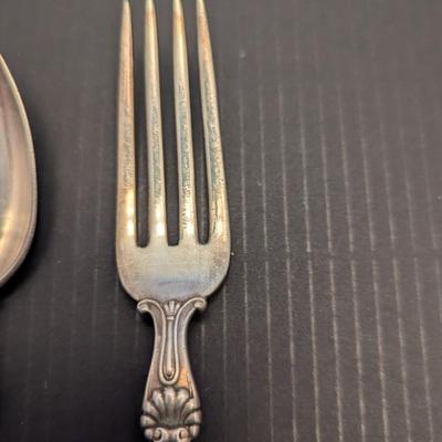 Sale Photo Thumbnail #3305: Antique Patent 1905 Gorham Fork & Spoon 60g