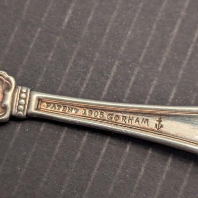 Sale Photo Thumbnail #3308: Antique Patent 1905 Gorham Fork & Spoon 60g