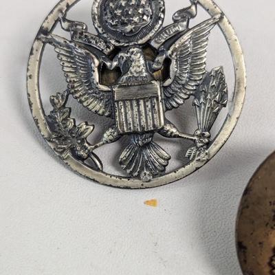 Sale Photo Thumbnail #2791: Vintage Mixed Lot Of Military Pins