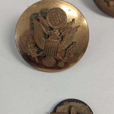 Sale Photo Thumbnail #2789: Vintage Mixed Lot Of Military Pins