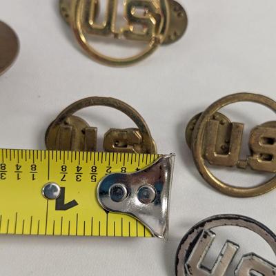 Sale Photo Thumbnail #2796: Vintage Mixed Lot Of Military Pins
