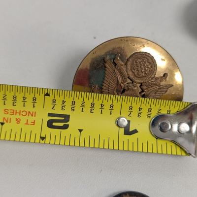 Sale Photo Thumbnail #2795: Vintage Mixed Lot Of Military Pins