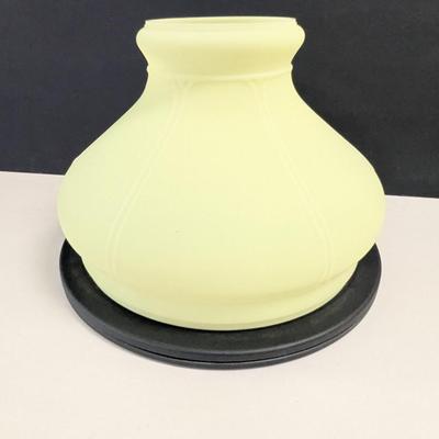 Sale Photo Thumbnail #417: Vintage Yellow Aladdin Lamp Shade