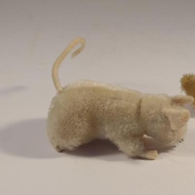 Sale Photo Thumbnail #922: Vintage Steiff Stuffed Animals- Bear and Mouse.  Items do not have tags.