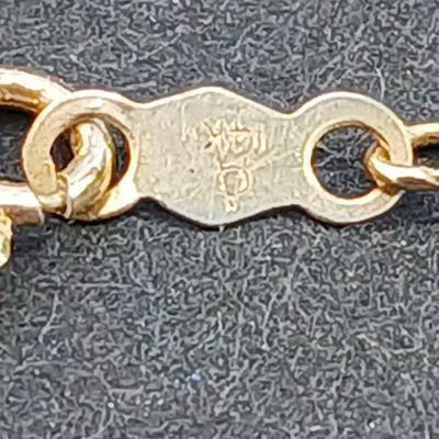 Two broken 14k gold necklace chains - 14 k - 2.04 grams for repair or scrap
