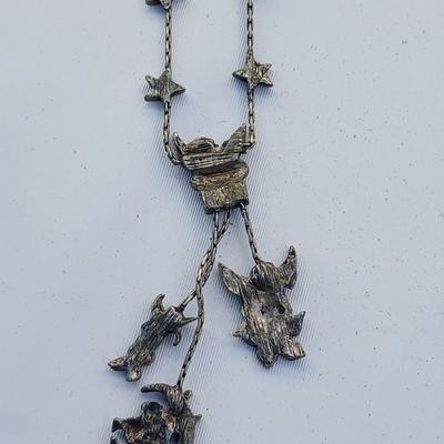 Kirk Folly like Angel charm necklace silver toned - with an Anne Klein II water resistant watch
