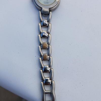 Kirk Folly like Angel charm necklace silver toned - with an Anne Klein II water resistant watch
