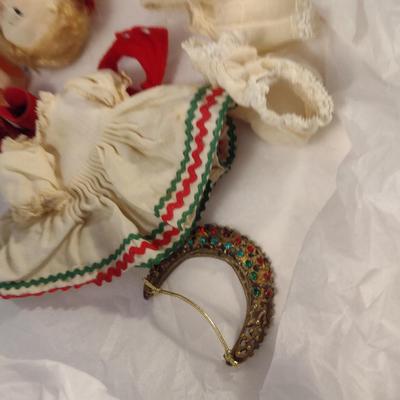 Sale Photo Thumbnail #934: Two Madam Alexander Dolls in Need of Repair.  From the 'Friends from Foreign Lands' collection- Portugal and Hungary