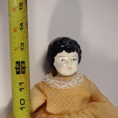 Sale Photo Thumbnail #948: Antique Porcelain Doll- Approx 13" Tall