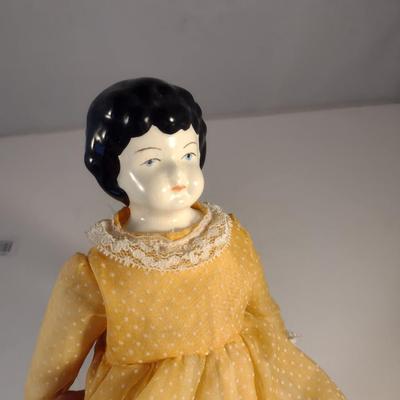 Sale Photo Thumbnail #945: Antique Porcelain Doll- Approx 13" Tall