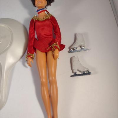 Sale Photo Thumbnail #950: Dorothy Hamill Ice Skater Doll- Approx 11" Tall
