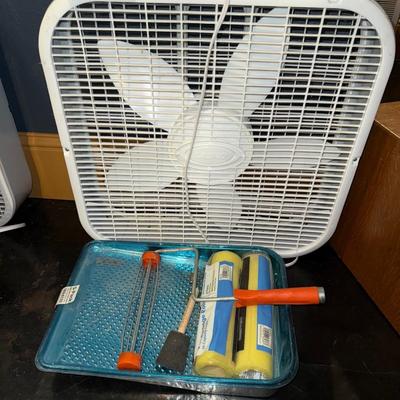 Sale Photo Thumbnail #228: D39-Box Fan and Painting Supplies