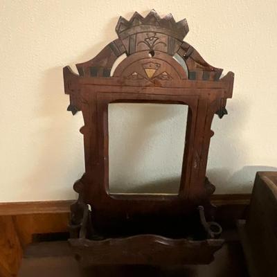Sale Photo Thumbnail #191: Wooden magazine rack, wooden fraternity paddles