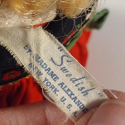 Sale Photo Thumbnail #982: Madam Alexander Doll- 'Swedish'- Approx 7 1/2" Tall