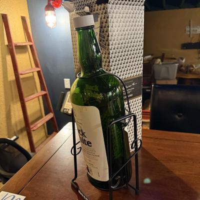 Sale Photo Thumbnail #292: D55-Large bottle (empty) with cradle stand