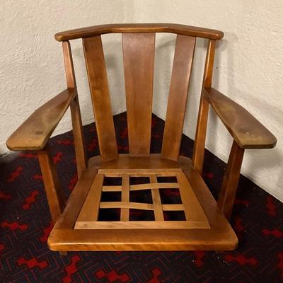 Sale Photo Thumbnail #203: Well built. low seated chair