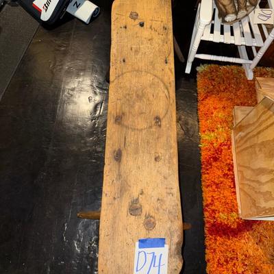 Sale Photo Thumbnail #382: D74-Table and shelf
See photos for condition of paint job on the orange shelf