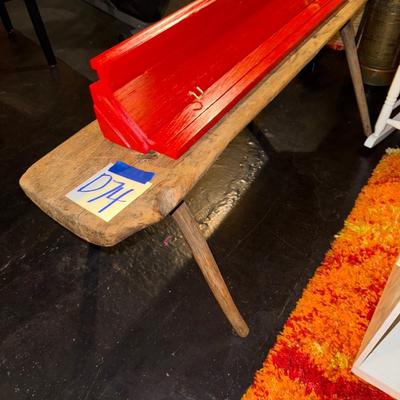 Sale Photo Thumbnail #381: D74-Table and shelf
See photos for condition of paint job on the orange shelf