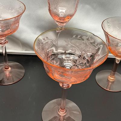Sale Photo Thumbnail #242: Glasses all have chips and would not recommend drinking out of them but to use them for craft purposes or to see what 1888 glassware looks like.